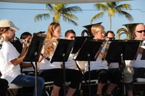 Keys Community Concert Band is comprised of  a diversity of musicians — professionals, retired residents, snowbirds, students, homemakers, scientists and teachers — who share the desire to play music. Catch Saturday Pops in the Park concerts each month between November and April. 
